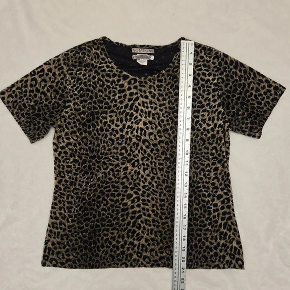 vintage 90s leopard print tee - Picture 3 of 5
